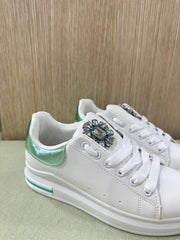 Sneakers white e green