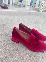 Mocassino red velluto