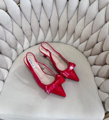 Slingback Fiocchetto red