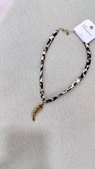 Collana Leopard Corno