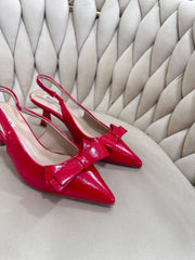 Slingback Fiocchetto red